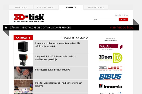 3d-tisk.cz site used Newswire
