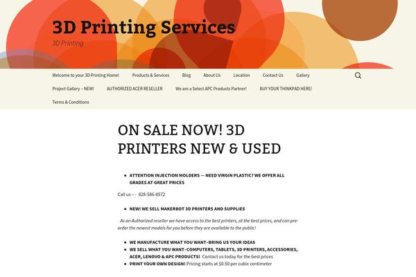 WordPress website example screenshot