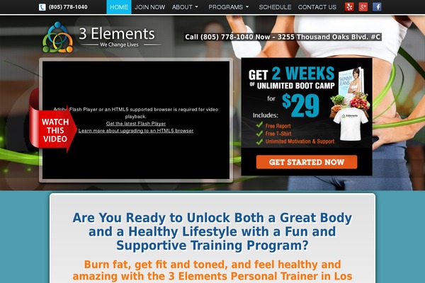 3elementslifestyle.com site used 3elements