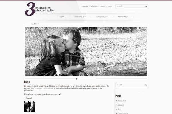 Photography theme site design template sample