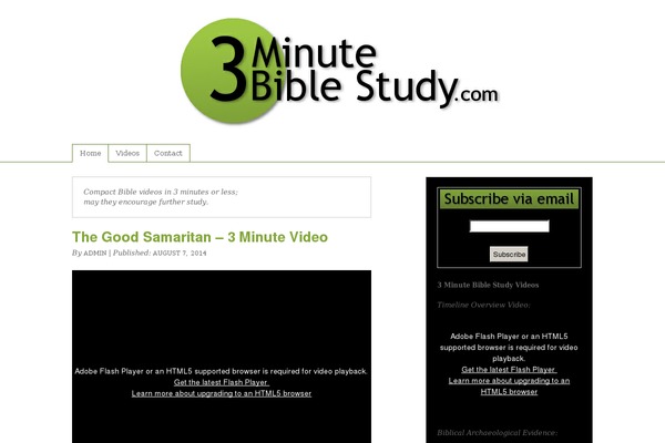 3minutebiblestudy.com site used Threeminute