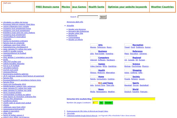 WordPress website example screenshot