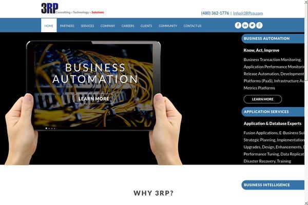 WordPress website example screenshot