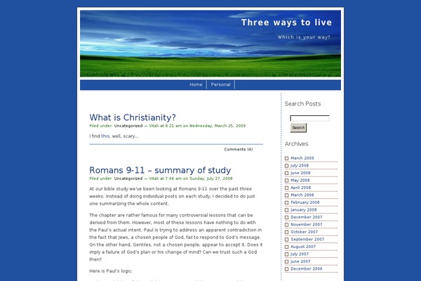 WordPress website example screenshot