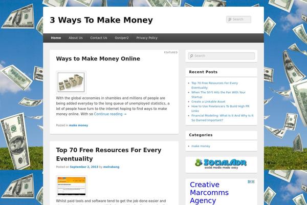 Catch Box theme site design template sample