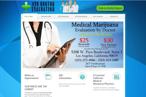 420doctorevaluation.com site used Medica