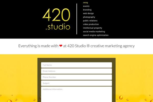 WordPress website example screenshot