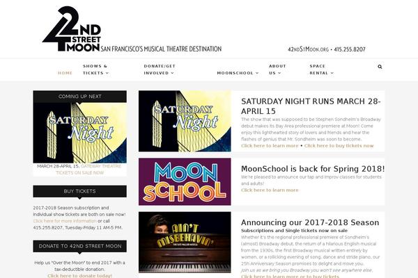 Theater theme site design template sample