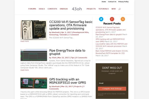 WordPress website example screenshot