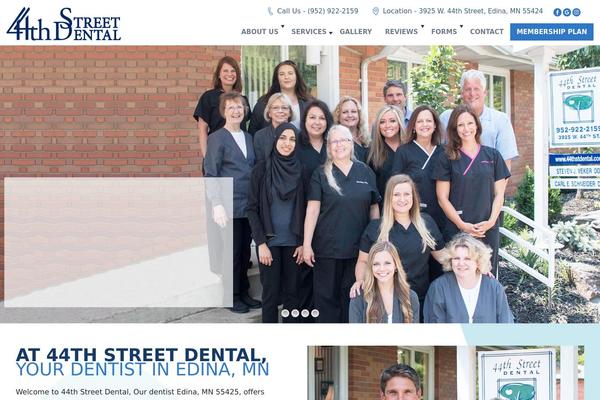 Dental theme site design template sample