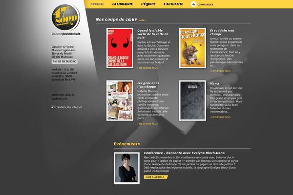 47degresnord.com site used Librairie