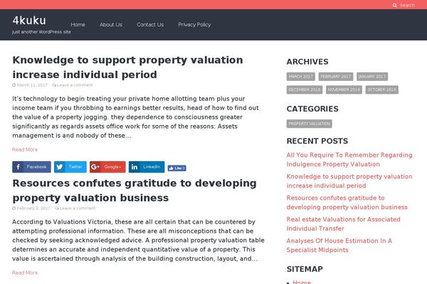 WordPress website example screenshot