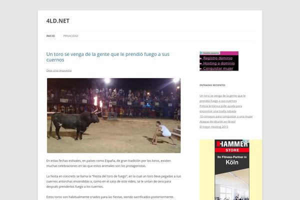 Twenty Twelve theme site design template sample