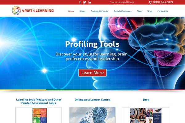 4mat4learning.com.au site used 4mat