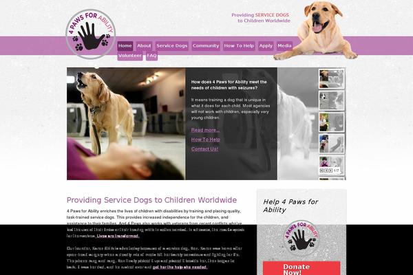 WordPress website example screenshot