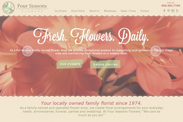 Fourseasons theme site design template sample