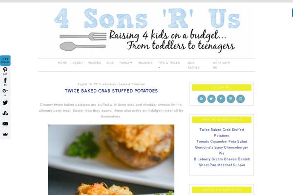 4sonrus.com site used Cuisine-recipe-theme