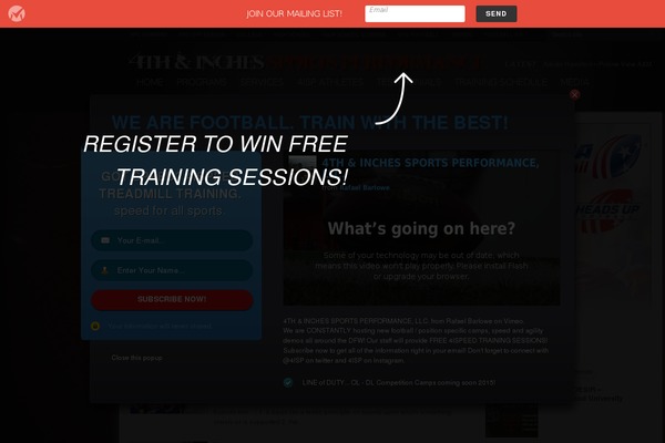 Site using Arscode-ninja-popups plugin