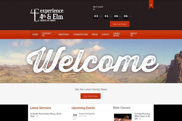 Churchope theme site design template sample