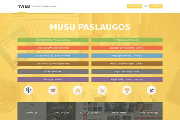 4web WordPress theme, websites list used 4web theme 4web theme websites examples