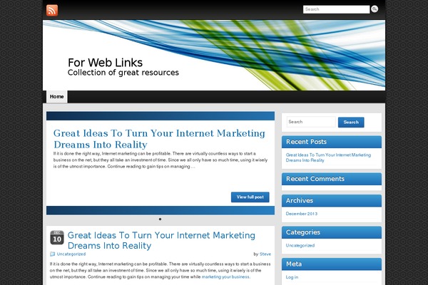 Graphene theme site design template sample
