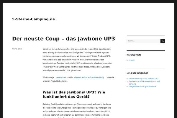 WordPress website example screenshot