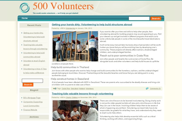 500volunteers.com site used Benny