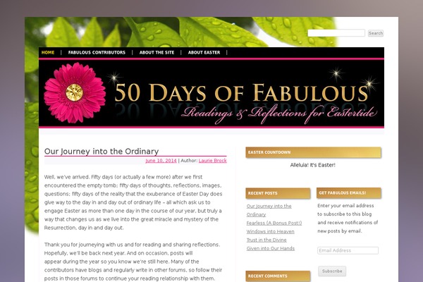 50days.org site used 50-days-theme
