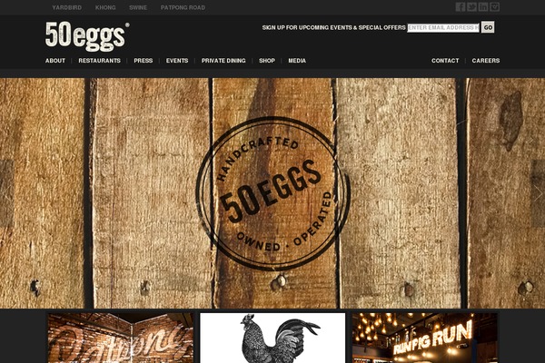 50eggs theme websites examples