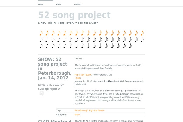 52songproject.com site used Wu Wei