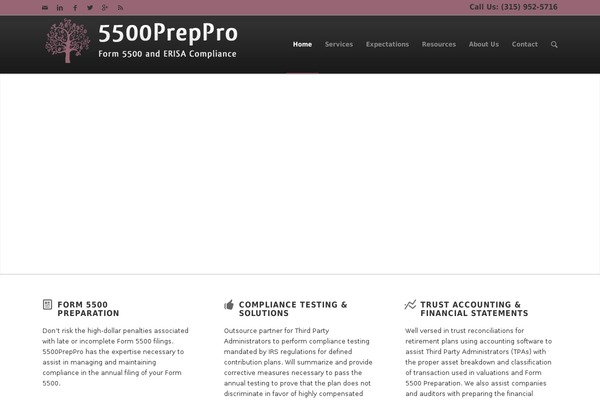 WordPress website example screenshot