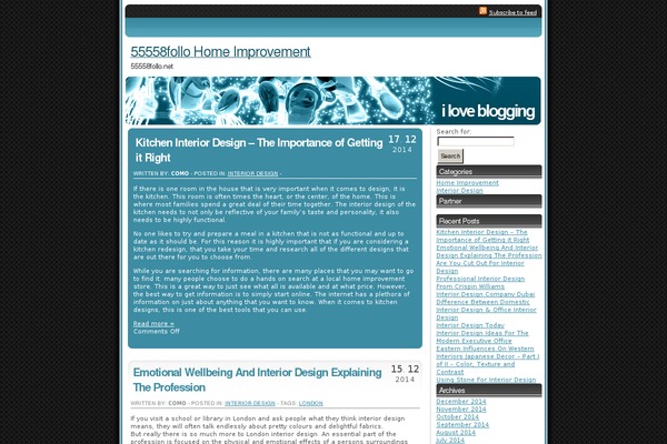 WordPress website example screenshot