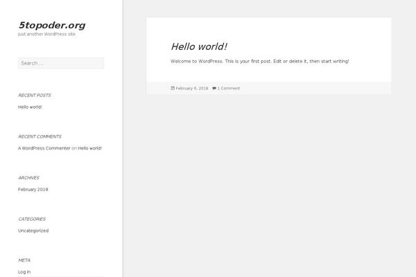 Twenty Sixteen theme site design template sample