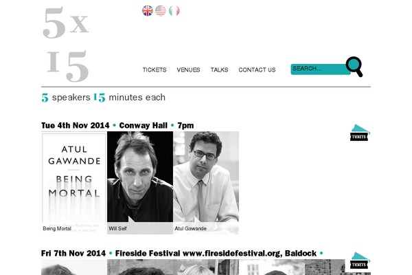 5x15stories.com site used 5x15