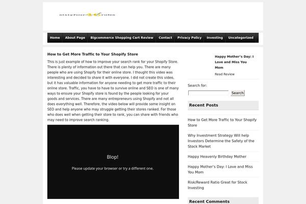 Ready Review theme site design template sample