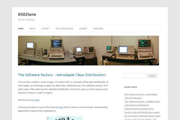 6502lane.net site used Twenty Twelve