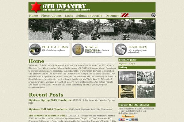 6thinfantry.com site used Infantry