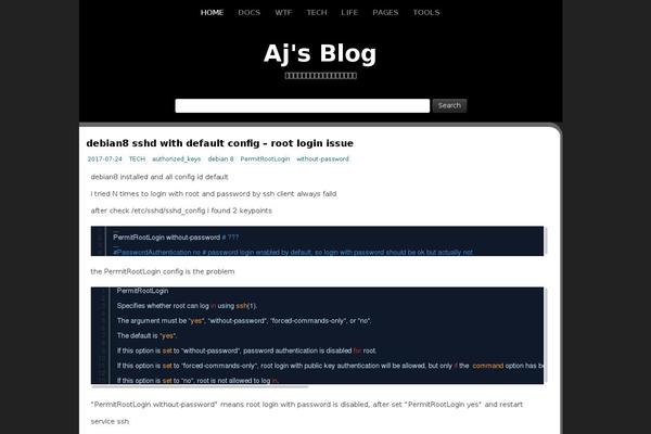 Site using Syntax Highlighter Compress plugin
