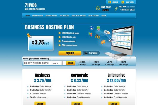 711vps.net site used Php-hosting