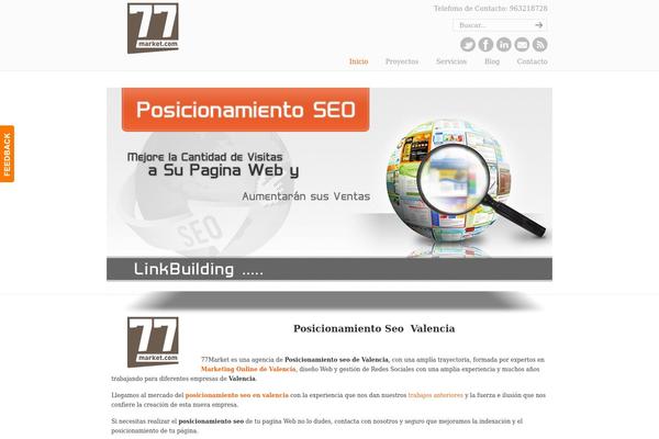 WordPress website example screenshot