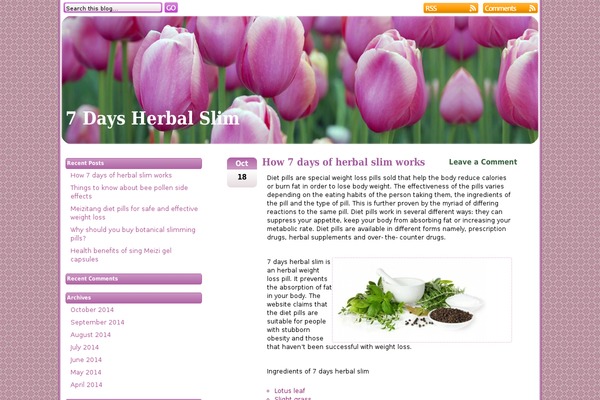 7daysherbalslimofficial.com site used Pink Tulip