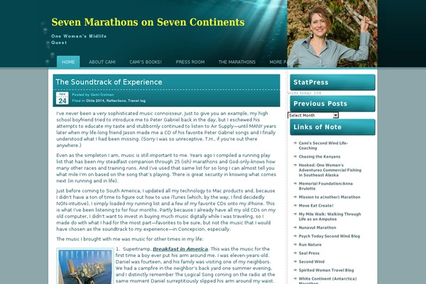 7marathons7continents.com site used Under the Sea