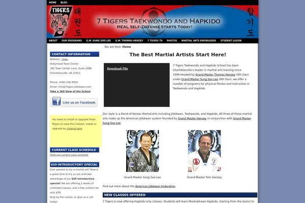 WordPress website example screenshot