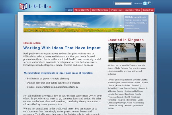 WordPress website example screenshot