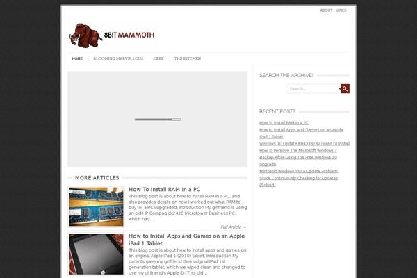 WordPress website example screenshot