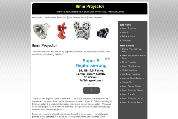 8mmprojector.org site used Ce4
