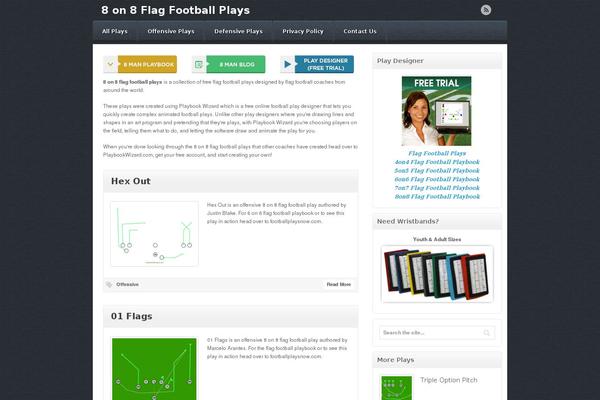 8on8flagfootballplays.com site used Akita