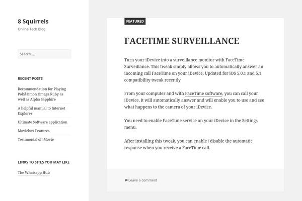 WordPress website example screenshot
