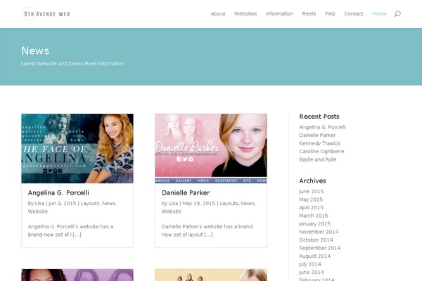 Divi theme site design template sample