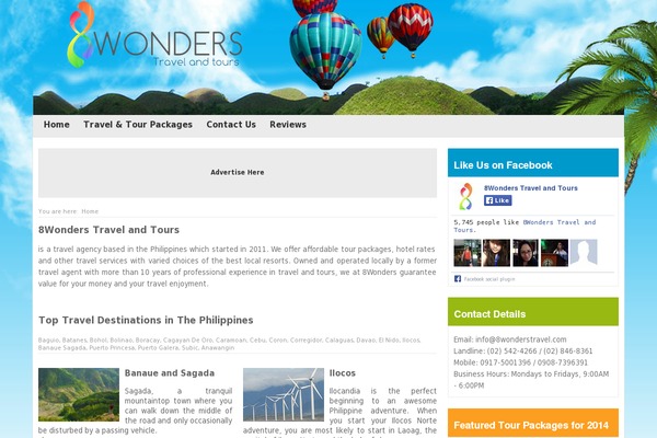 8wonderstravel.com site used 8wonders